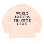 Supreme World Famous Coaches Pink Jacket