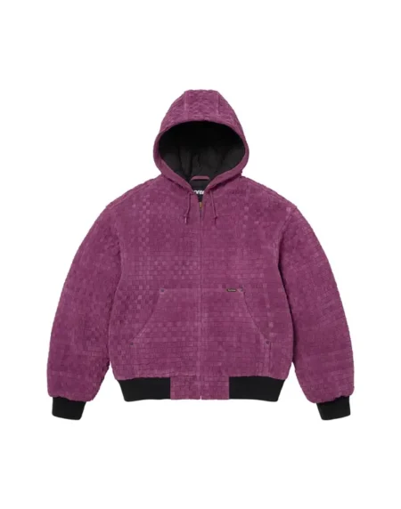 Supreme Woven Hooded Purple Jacket