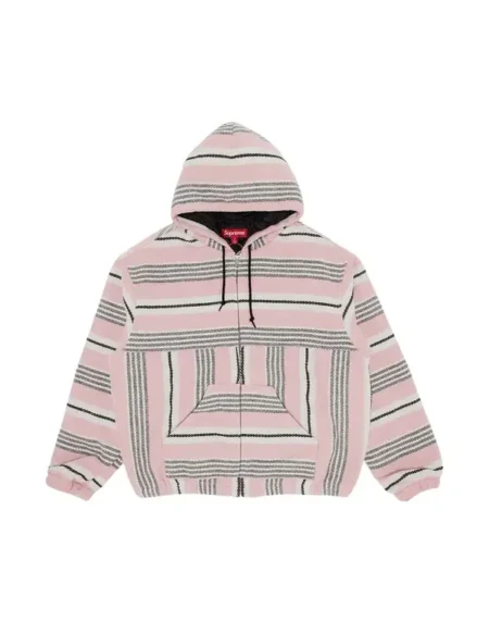 Supreme Woven Stripe Pink Jacket