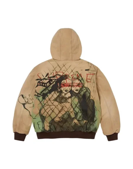 Supreme Rita Ackermann light Brown Jacket