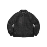 Supreme Black Studded Quilted Jacket