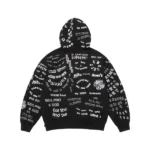 Supreme Too Deadly Hooded Black Jacket
